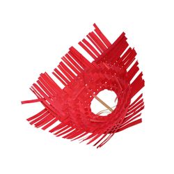 Strausshalter Bambus rot flechten D25cm