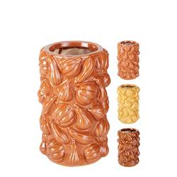 Keramik Vase Pumpkin mix D15cm H23cm