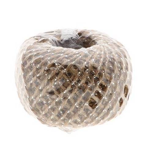 Drahtseil Jute silber 50g