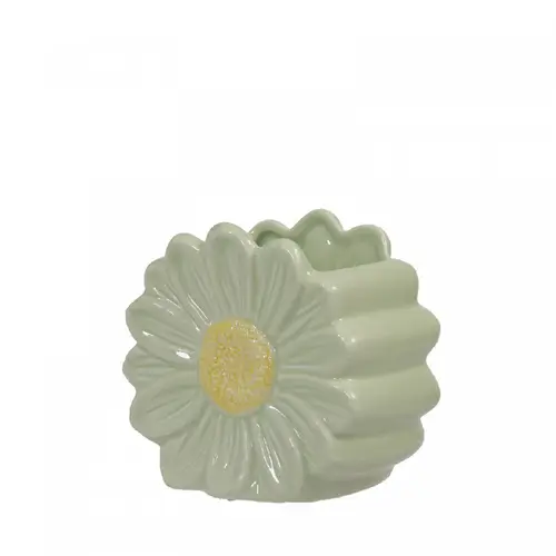 Keramik Vase Daisy grün 11x07x10cm