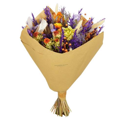 Trockenblumen Strauss Classic violett L60cm