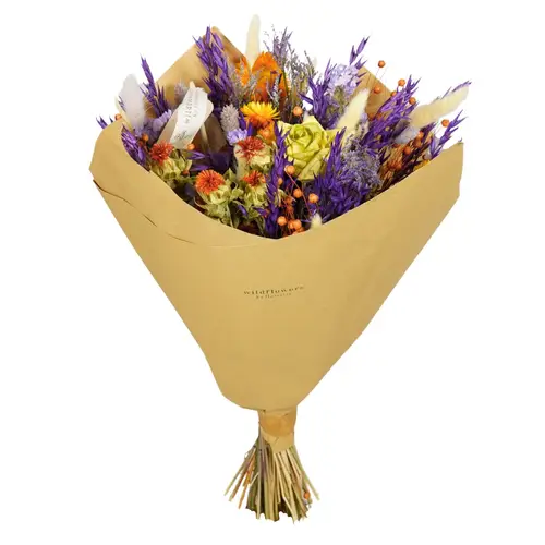 Trockenblumen Strauss Classic violett L60cm