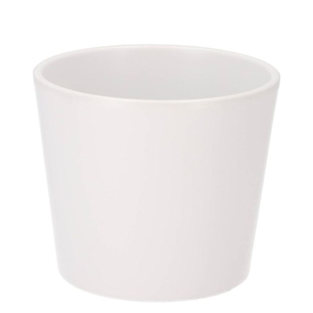 Keramik Orchidee Übertopf weiss D13 cm