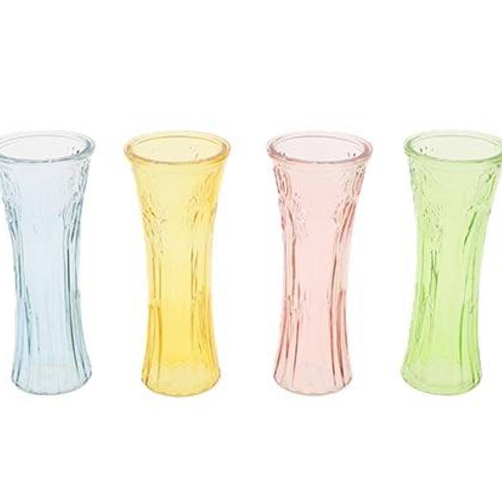 Glas Vasen Tulpe mix D08cm H20cm