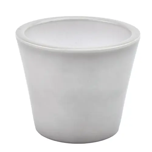 Keramik Übertopf Orchidee Glossy hell grau D14cm H12cm