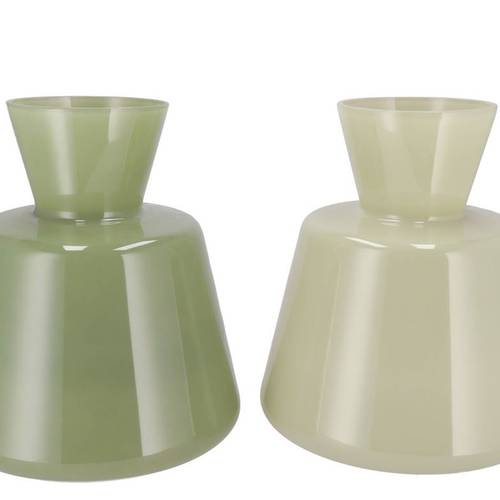 Glas Vase Beau grün mix 30x30x32cm