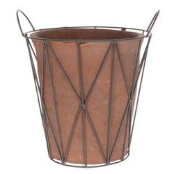 Outdoor Übertopf im Halter D33cm H28cm