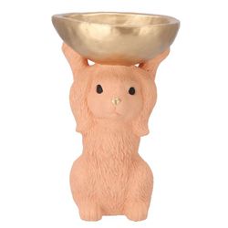 Hase Schale hell orange 19x15x28cm