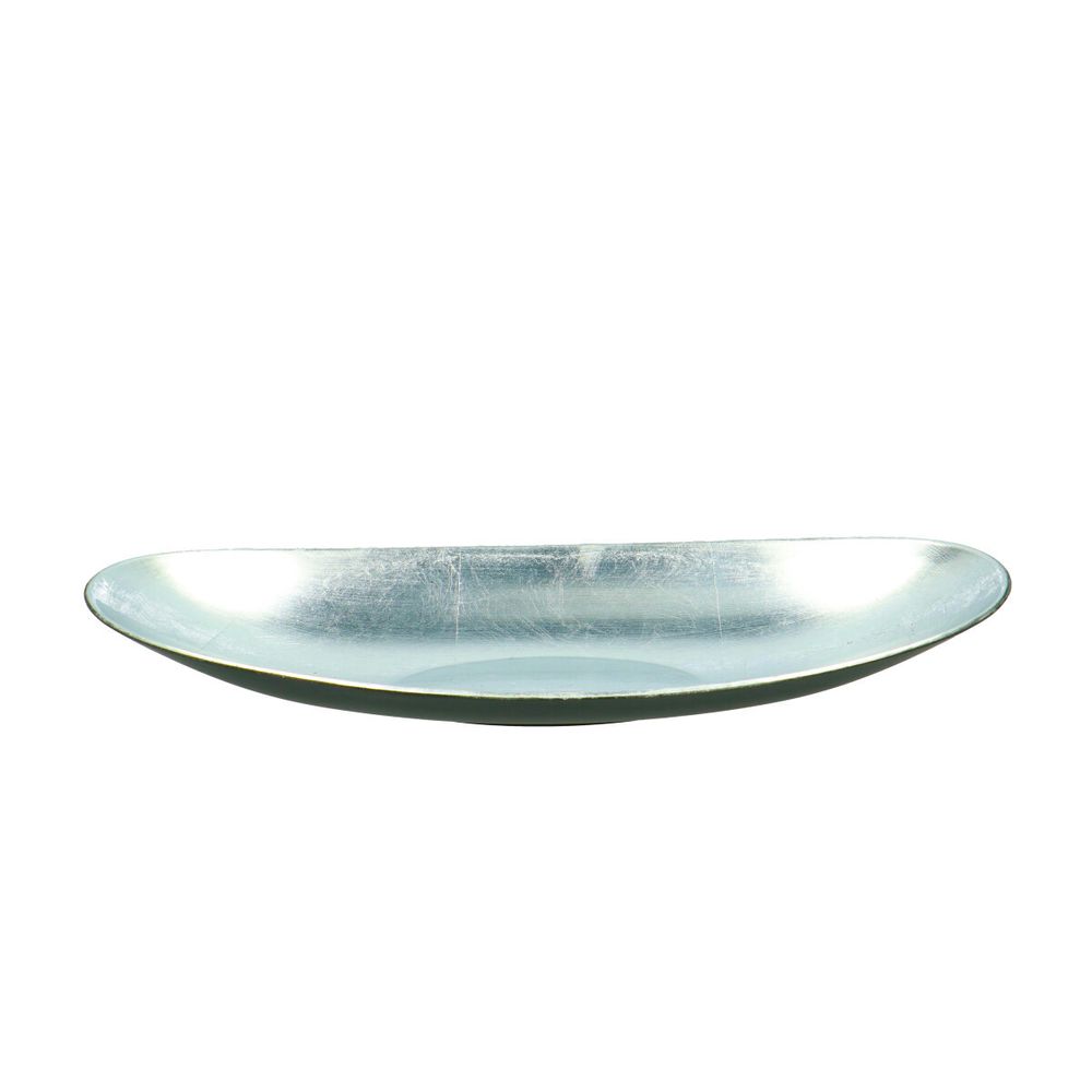 Melamine Schale silber oval 40/17x6cm 