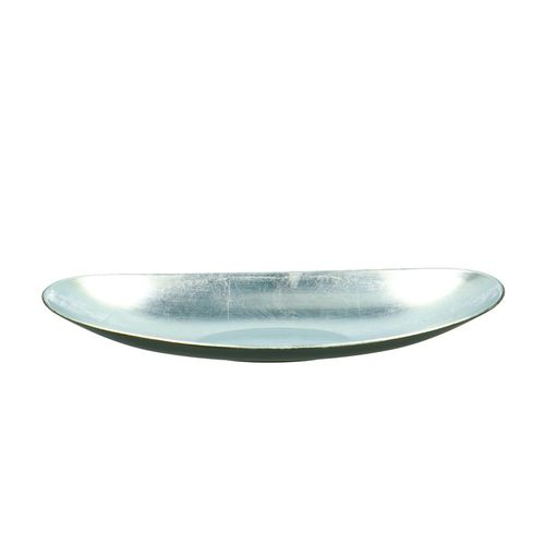 Melamine Schale silber oval 40/17x6cm 