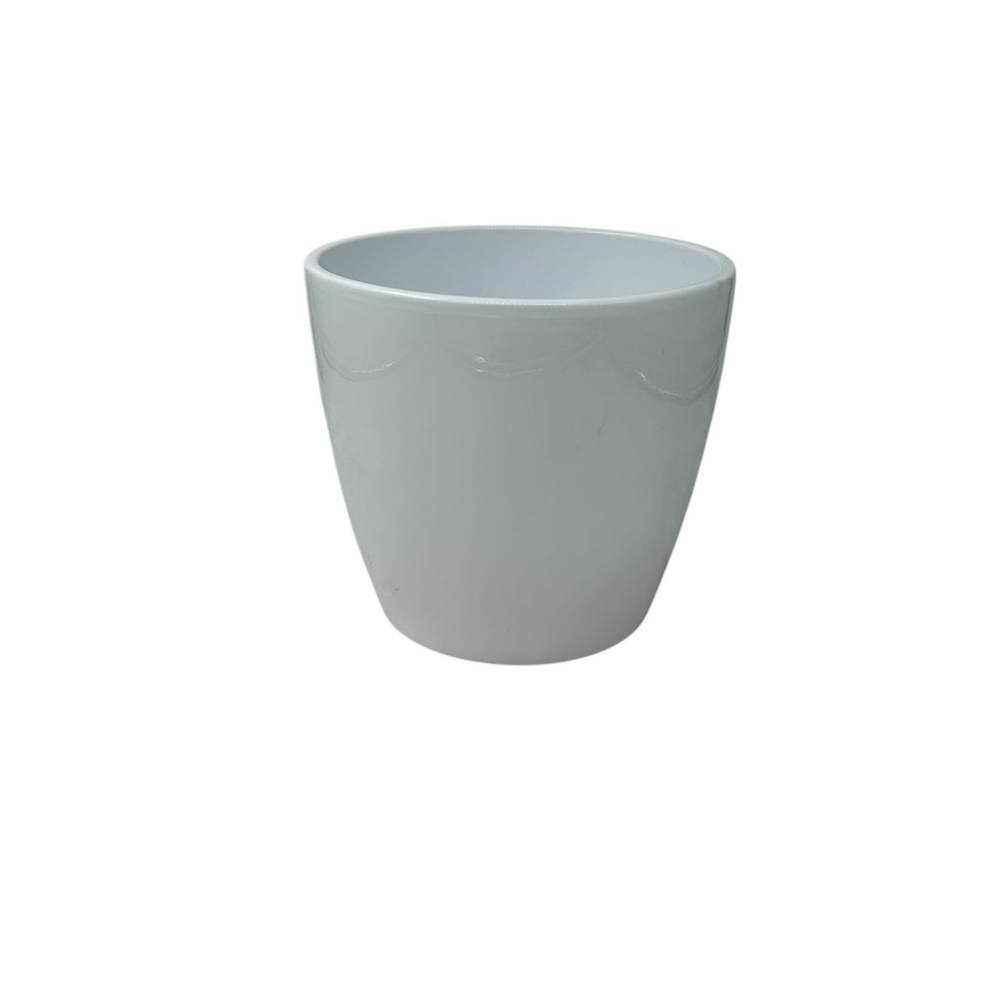 Keramik Übertopf Luna weiss D20cm H18cm