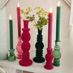 Kerzenständer Velvet schwarz D09cm H23cm