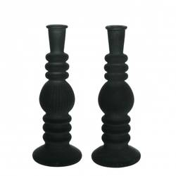 Kerzenständer Velvet schwarz D09cm H23cm