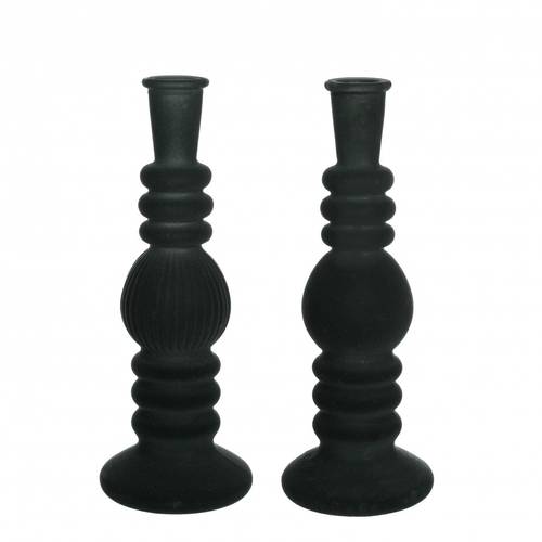 Kerzenständer Velvet schwarz D09cm H23cm