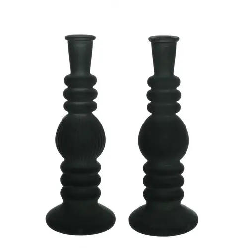 Kerzenständer Velvet schwarz D09cm H23cm