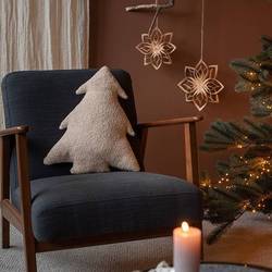 Deko Kissen Baum Teddy creme 44x37cm