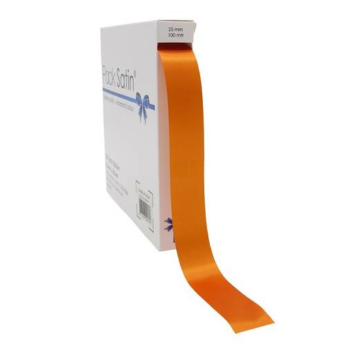 Band Vivant Satin orange 25mm 100m