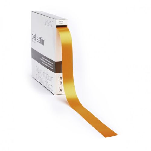 Band Vivant Satin orange 25mm 100m
