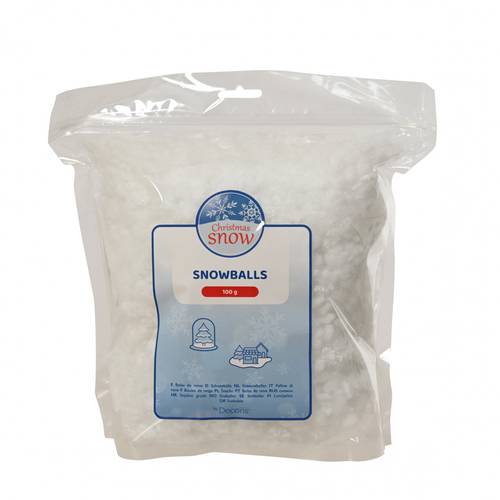 Schneeball Polyester weiss 100g