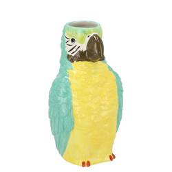 Keramik Vase Kyra Papagei gelb 13x11x23cm
