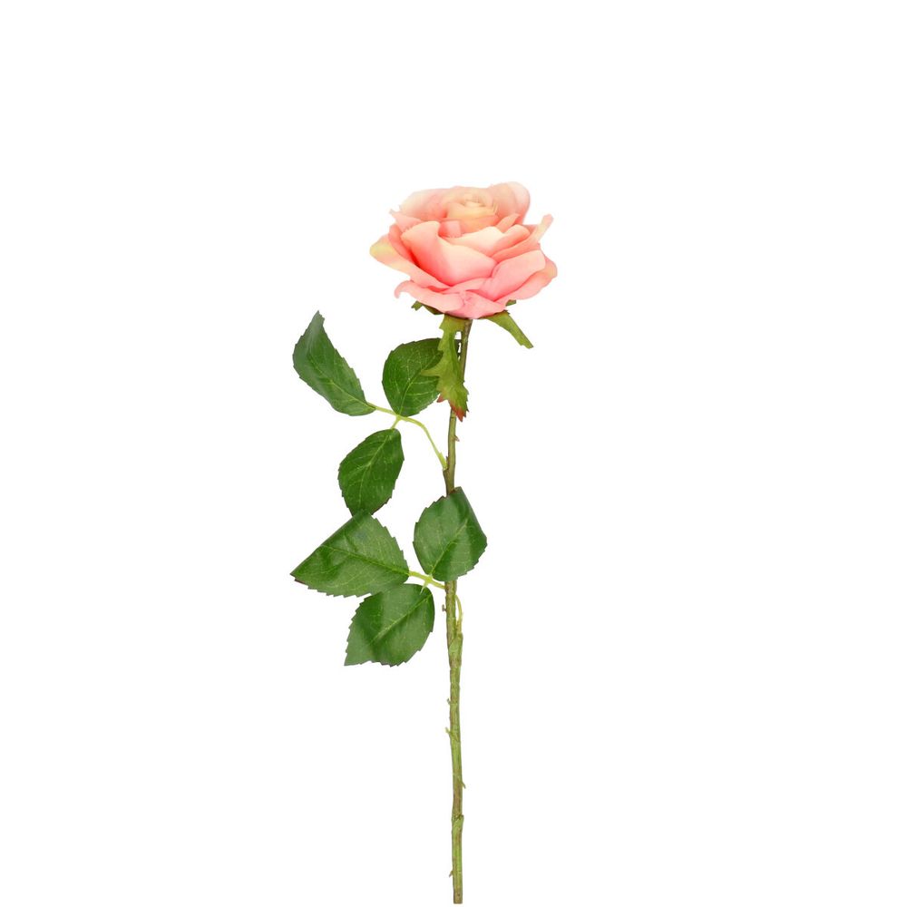 Seiden Rose  hell rosa L54cm