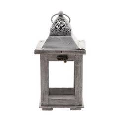 Windlichter Laterne Alba grau 12x12x24cm