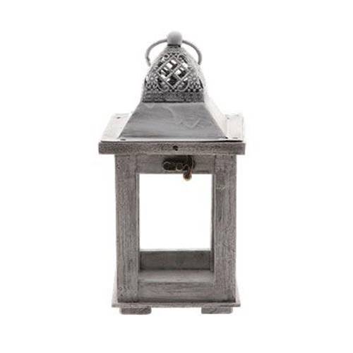Windlichter Laterne Alba grau 12x12x24cm