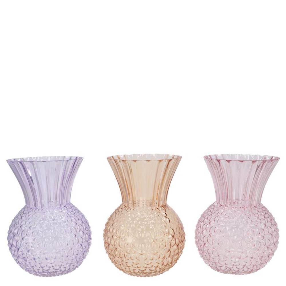 Glas Vase Senna Dreamy pastel mix D13cm H18cm