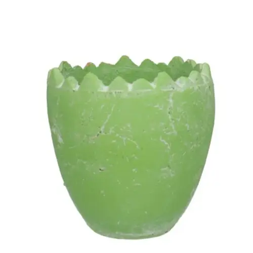 Keramik Übertopf Ei grün D13cm H13cm