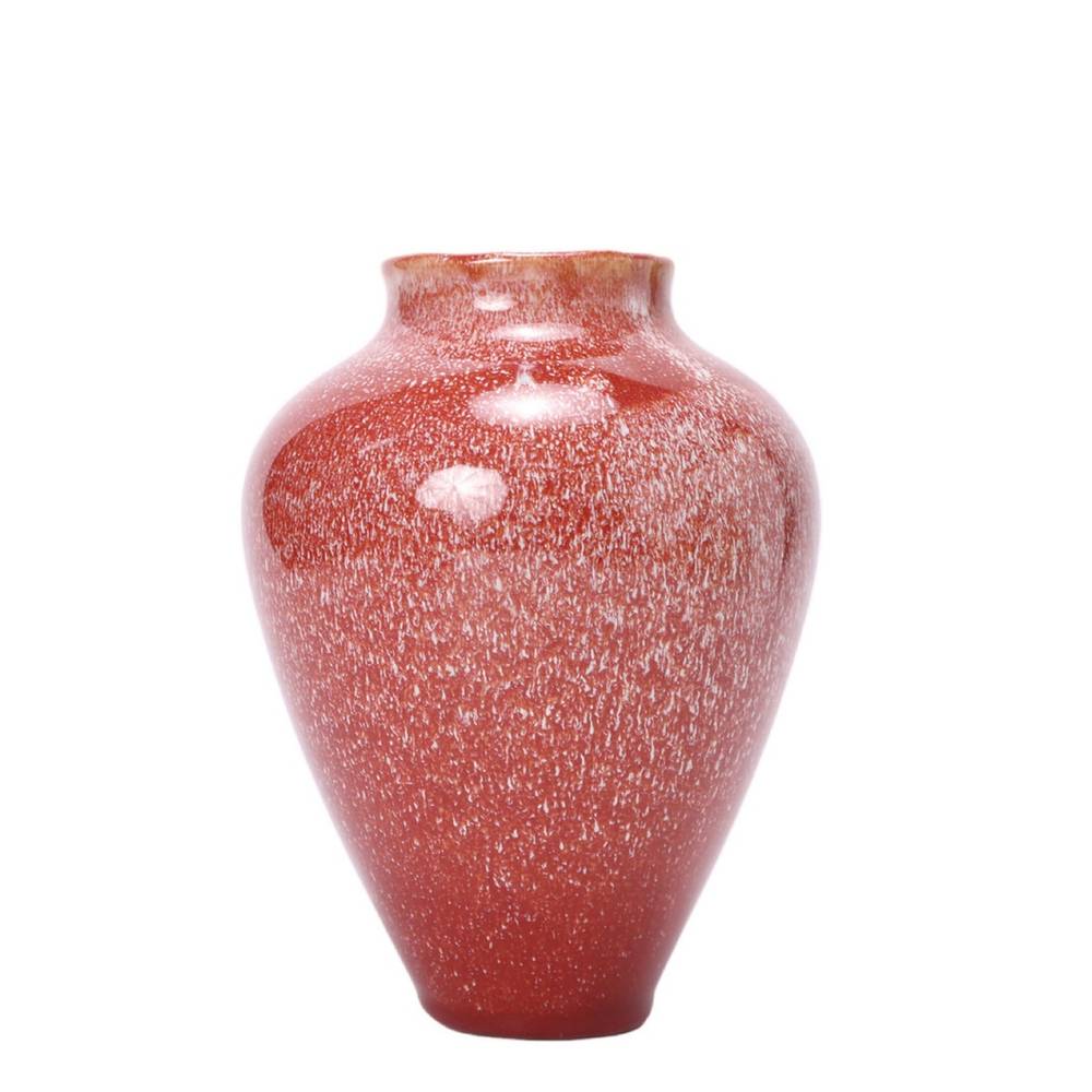 Keramik Vase Luna rot D16cm H20cm