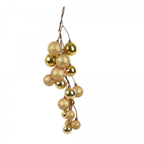 Hänger Kugeln gold L45cm