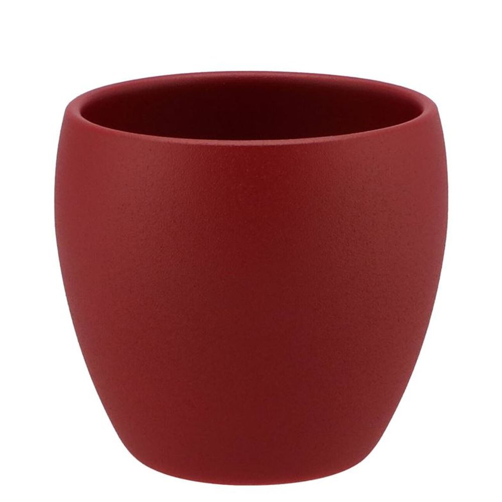 Keramik Übertopf Vinci Velvet rot 14x13cm