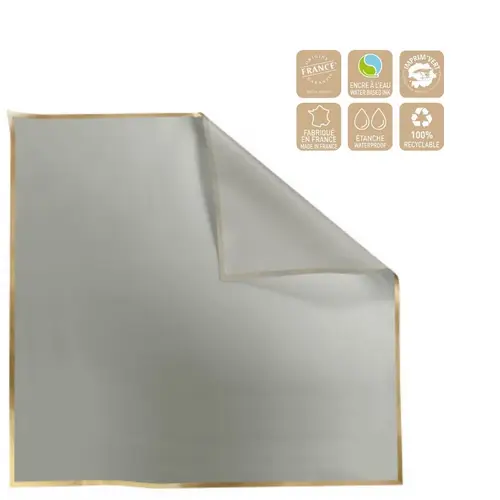 Folie Blatt Cachotier grau 70x70cm