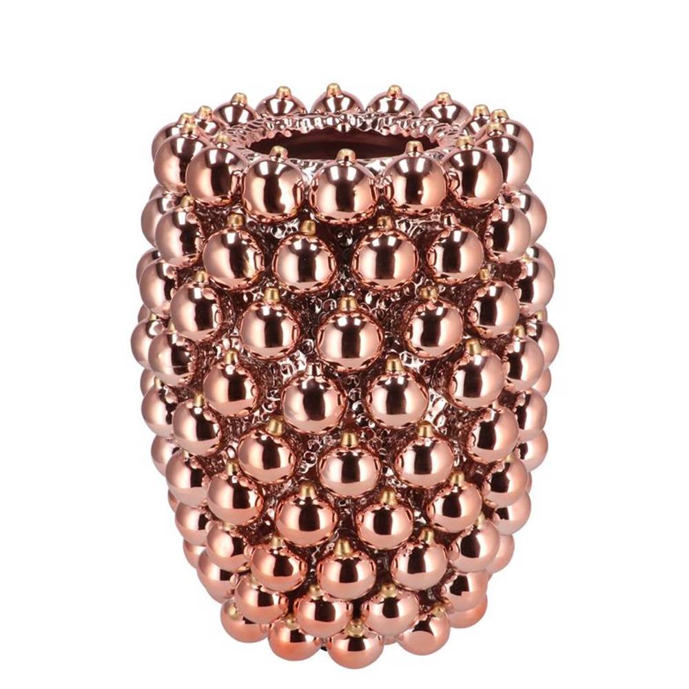 Weihnachtskugel Vase altrosa 27x27x33cm