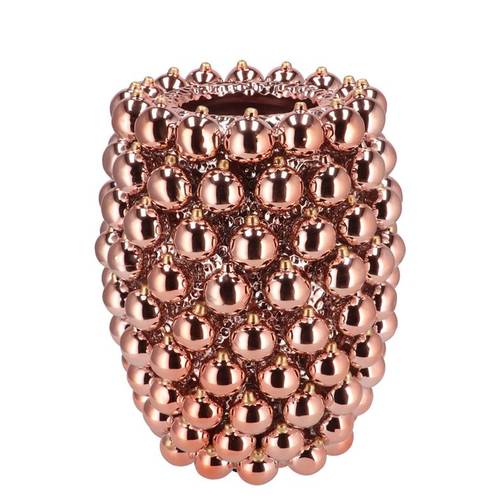 Weihnachtskugel Vase altrosa 27x27x33cm