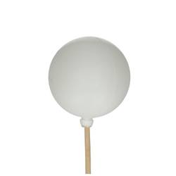 Kugel auf Stab weiss glänzend D06cm L50cm