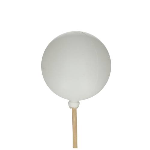 Kugel auf Stab weiss glänzend D06cm L50cm