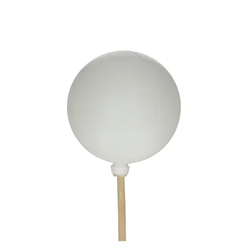 Kugel auf Stab weiss glänzend D06cm L50cm