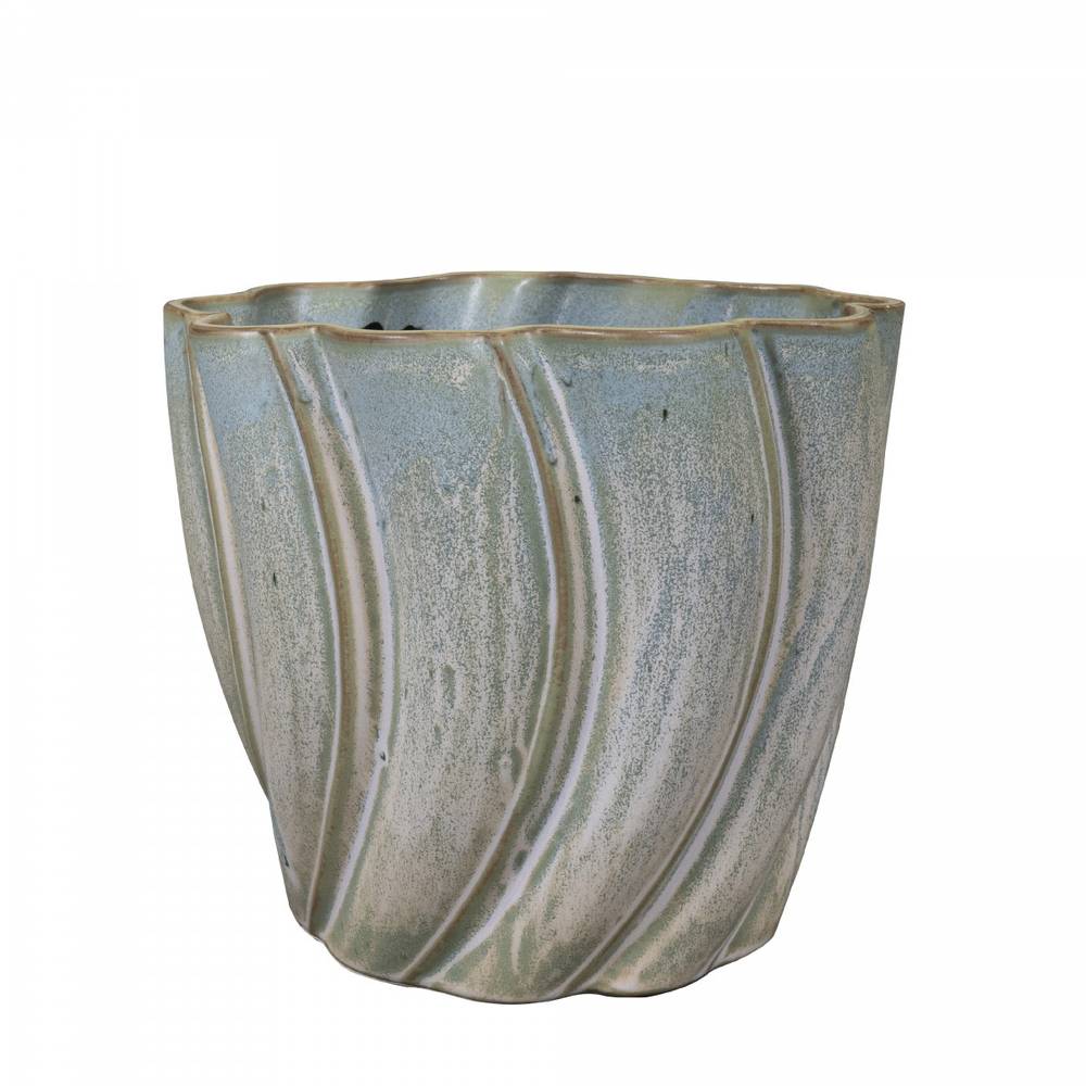 Keramik Übertopf Juul blau D21cm H19cm