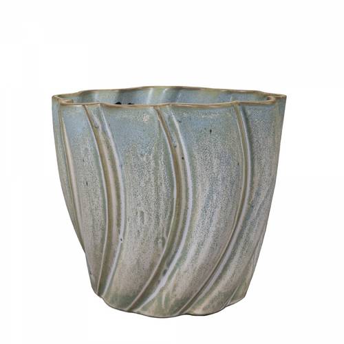 Keramik Übertopf Juul blau D21cm H19cm