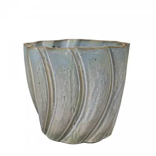 Keramik Übertopf Juul blau D21cm H19cm