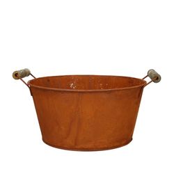 Zink Eimer Rost D21cm H10.5cm