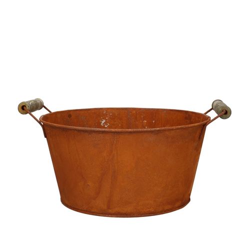 Zink Eimer Rost D21cm H10.5cm