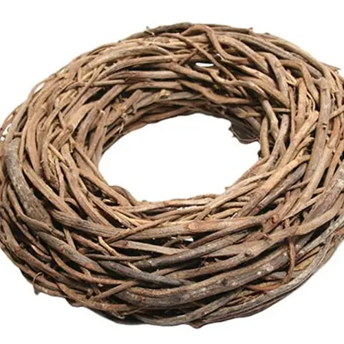 Kranz flach Rattan natur D48cm