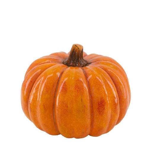 Deko Kürbis orange D28cm H21cm