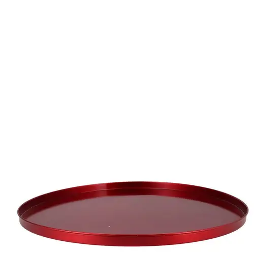 Teller Metall rot Wild D37cm H02cm