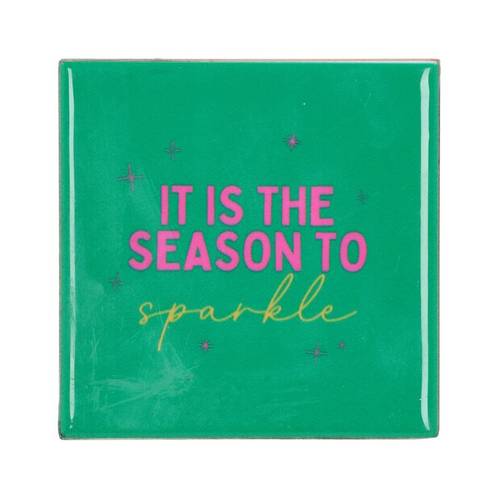 Fliese It Is The Season grün 10x10x1cm