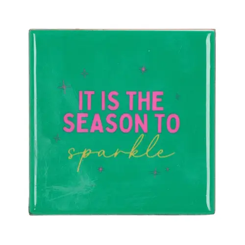 Fliese It Is The Season grün 10x10x1cm