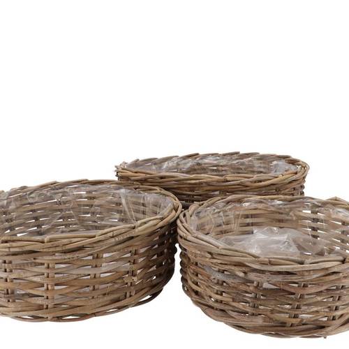 Korb Rattan Kuboo 3/Set 35/40/45cm 13/14/15cm