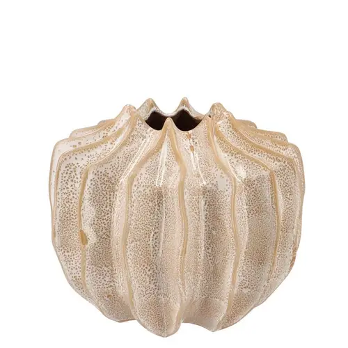 Keramik Vase Juna creme 23x23x20cm